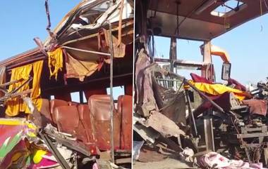 Nashik Accident: சொகுசு பேருந்து - கனரக லாரி நேருக்கு நேர் மோதி பயங்கர விபத்து.. 7 பெண்கள் உட்பட 10 பேர் பரிதாப பலி.!