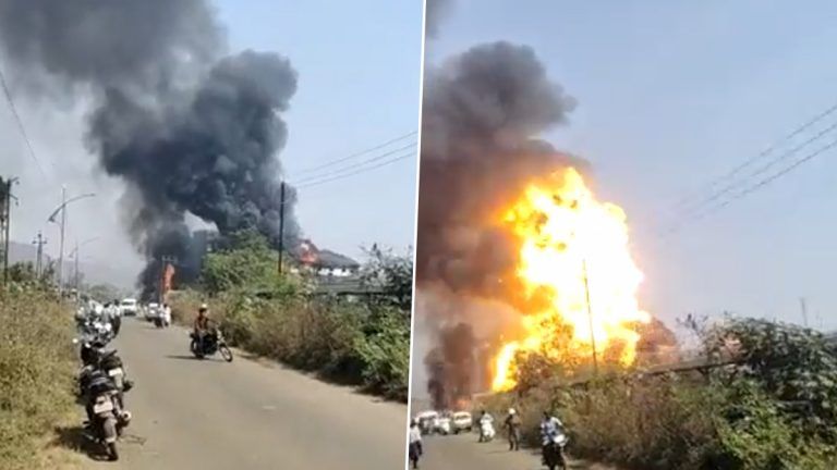 Mahad MIDC Explosion: கெமிக்கல் ஆலையில் பயங்கர வெடிவிபத்து.. பணியாளர்கள் கதி என்ன?... அதிர்ச்சி வீடியோ வைரல்.!