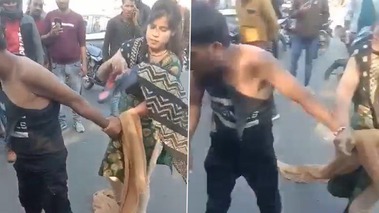 Girl Smashed Young man: நான் உனக்கு பொண்டட்டியா?? - நடுரோட்டில் இளைஞரை புரட்டியெடுத்த சிங்கப்பெண்.!