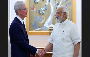 Apple CEO meets PM Modi: ஆப்பிள் நிறுவன தலைமை அதிகாரி - பிரதமர் நரேந்திர மோடி நேரில் சந்திப்பு.. பேசப்பட்ட முக்கிய விஷயங்கள் என்ன?.!