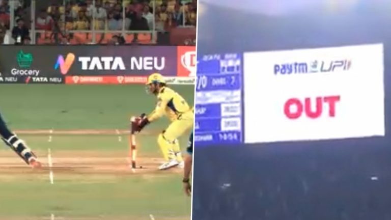 Dhoni Lightning Fast Stumping: நொடியில் மாயாஜாலம் செய்த தல தோனி.. உற்சாகத்தில் அரங்கத்தை அதிரவிட்ட ரசிகர்கள்.!