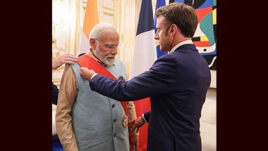 PM Modi Honour France: உலக அரங்கில் முதல் முறை; இந்திய பிரதமருக்கு உயரிய விருது கொடுத்து கௌரவித்த பிரான்ஸ் அதிபர்.!