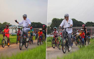 Ajith Cycling With Children: குழந்தைகளோடு மகிழ்ச்சியாக சைக்கிள் ஓட்டி மகிழ்ந்த தல அஜித் - ஷாலினி வெளியிட்ட அசத்தல் வீடியோ வைரல்.. லிங்க் உள்ளே..!