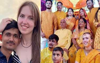 Dutch Girl tie Knot with Indian: இந்து முறைப்படி, காதலரை கரம்பிடித்த நெதர்லாந்து பெண்மணி.. திருமணம் முடிந்த கையுடன் கொண்டாட்டம்.!