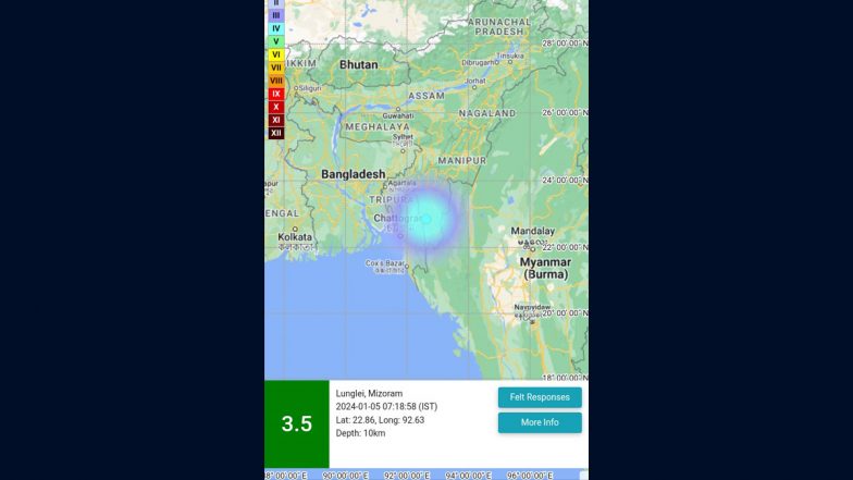 Earthquake In Mizoram: மிசோரமில் நிலநடுக்கம்... ரிக்டர் அளவில் 3.5 ஆக பதிவு..!