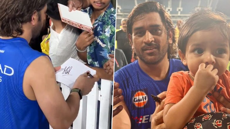 Dhoni Autograph to Fans: 