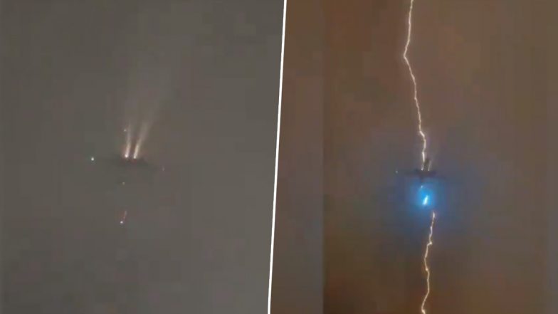 Lightning Attack on Flight: தரையிறங்கிய விமானத்தை திடீரென தாக்கிய மின்னல்; நடுவானில் பதறவைக்கும் சம்பவம்.. அதிர்ச்சி வீடியோ உள்ளே.!