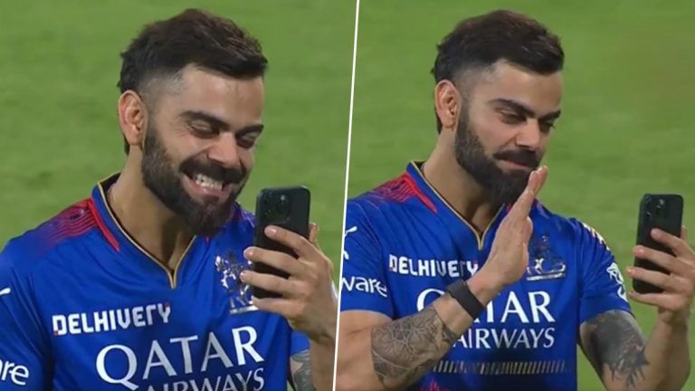 Virat Drop a Love Moment after Victory: பெங்களூர் அணியின் முதல் வெற்றியை, குழந்தைகளுடன் கொண்டாடிய விராட்; வைரல் கிளிக்ஸ் இதோ.!