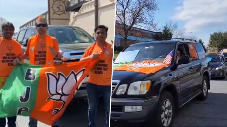 Car Rally for PM Modi in US: 